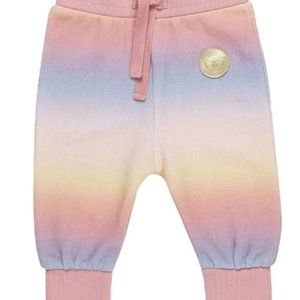 HUXBABY Sunset Rainbow Sweatpants 3-6 months NWT